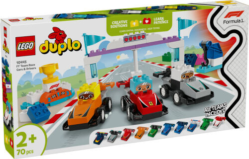 10445 Duplo F1® Team Race Cars & Drivers - 3