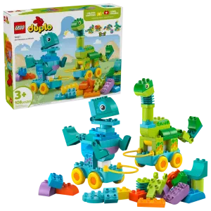 10451 Duplo 3 in 1 Dinosaurs on Wheels - 1