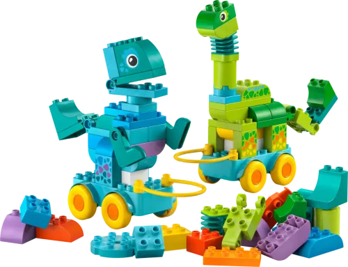 10451 Duplo 3 in 1 Dinosaurs on Wheels - 3
