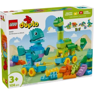 10451 Duplo 3 in 1 Dinosaurs on Wheels - 6