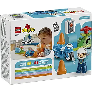 10471 Duplo Blue Police Motorcycle - 3