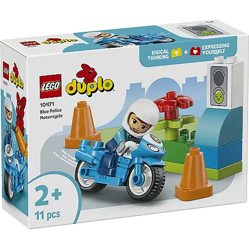 10471 Duplo Blue Police Motorcycle - 2