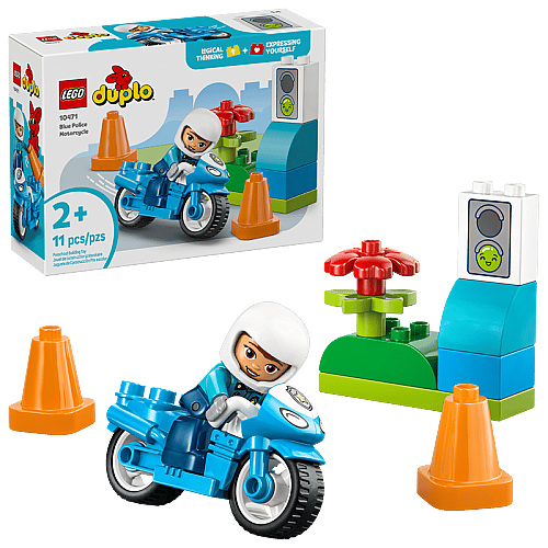 10471 Duplo Blue Police Motorcycle - 1