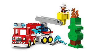 10473 Duplo Fire Truck with Hose and Firefighter - 5