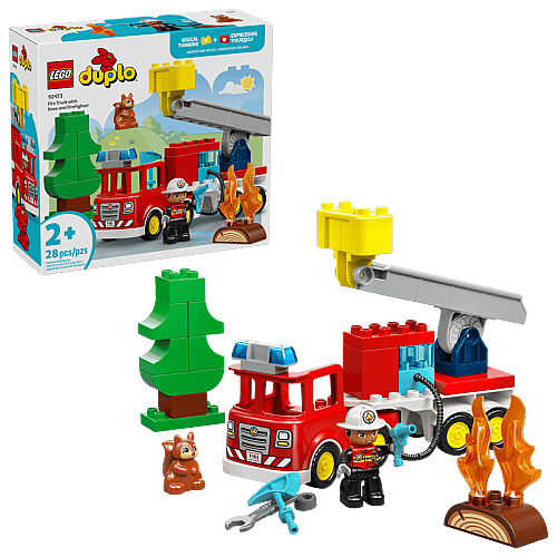 10473 Duplo Fire Truck with Hose and Firefighter - 1