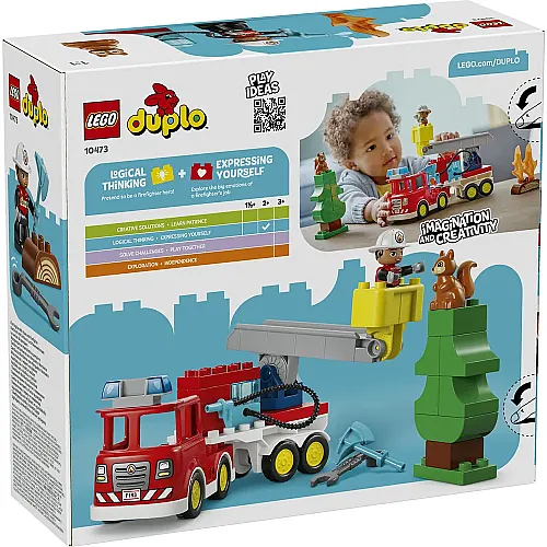 10473 Duplo Fire Truck with Hose and Firefighter - 3
