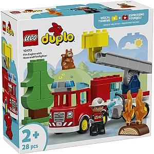 10473 Duplo Fire Truck with Hose and Firefighter - 2