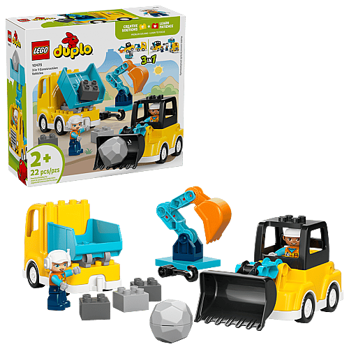 10475 Duplo 3 in 1 Construction Vehicles - 1