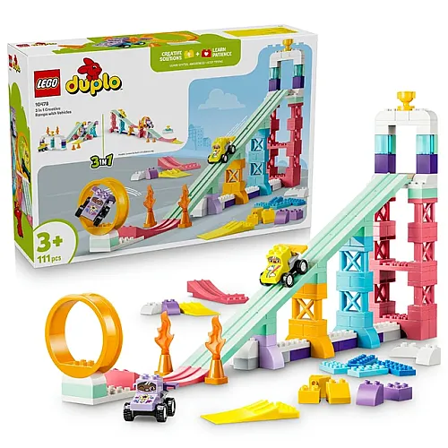 10478 Duplo 3 in 1 Creative Ramps with Vehicles - 1