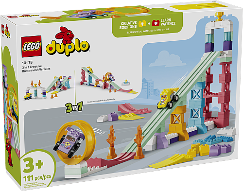 10478 Duplo 3 in 1 Creative Ramps with Vehicles - 2