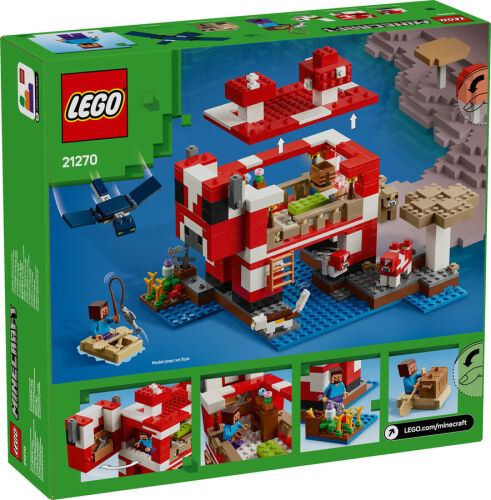 21270 Minecraft The Mooshroom House - 3