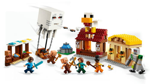 21273 Minecraft The Ghast Balloon Village Attack - 5