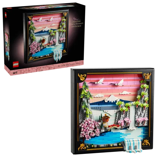 31218 Art Japanese Cherry Blossom Landscape - 1