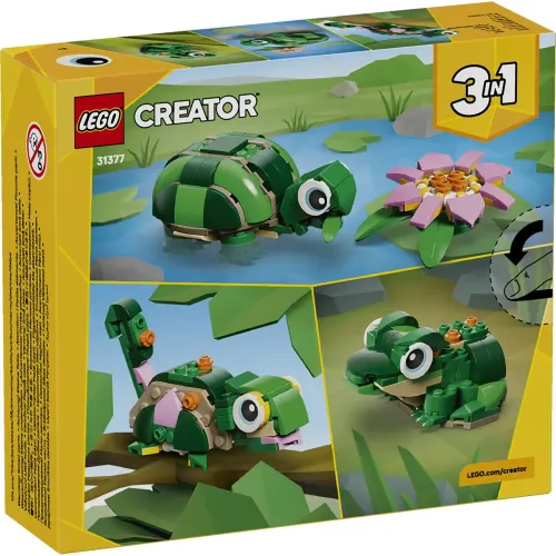 31377 Creator 3in1 Turtle with a Water Lily Flower - 3