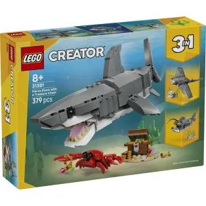 31381 Creator 3in1 Fierce Shark with a Treasure Chest - 2