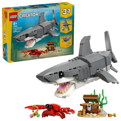 31381 Creator 3in1 Fierce Shark with a Treasure Chest - 1