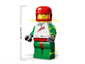 40819 Minifigures Up-Scaled Racing Driver Minifigure - 4