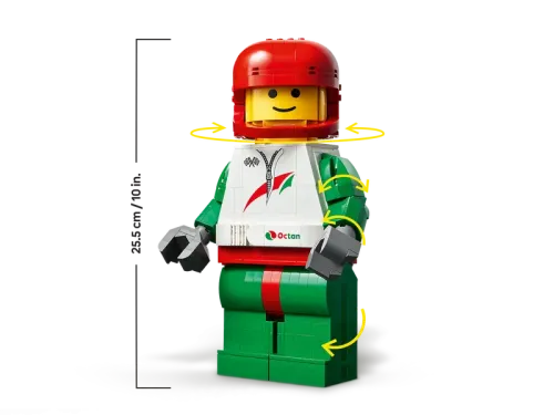 40819 Minifigures Up-Scaled Racing Driver Minifigure - 4