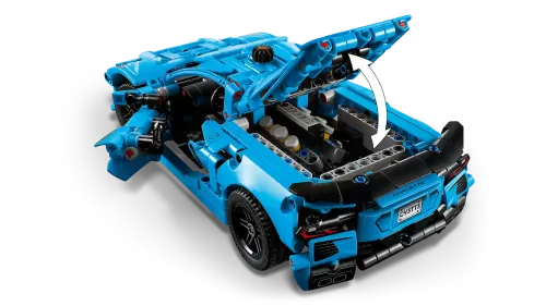 42217 Technic Chevrolet Corvette Stingray Blue - 6