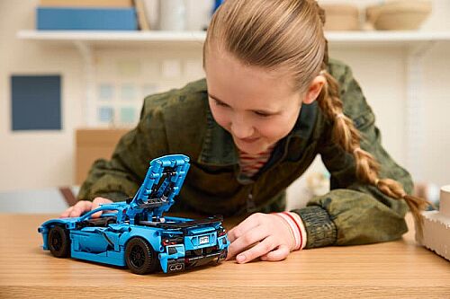 42217 Technic Chevrolet Corvette Stingray Blue - 9
