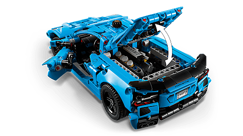 42217 Technic Chevrolet Corvette Stingray Blue - 5
