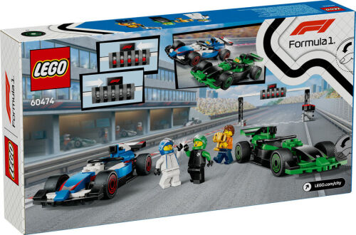 60474 City F1® Grid with VCARB & Sauber Race Cars - 3