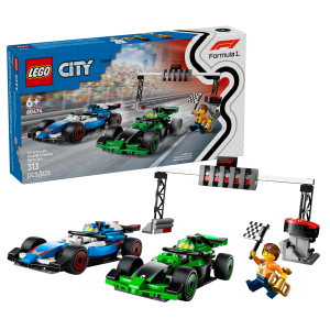 60474 City F1® Grid with VCARB & Sauber Race Cars - 1