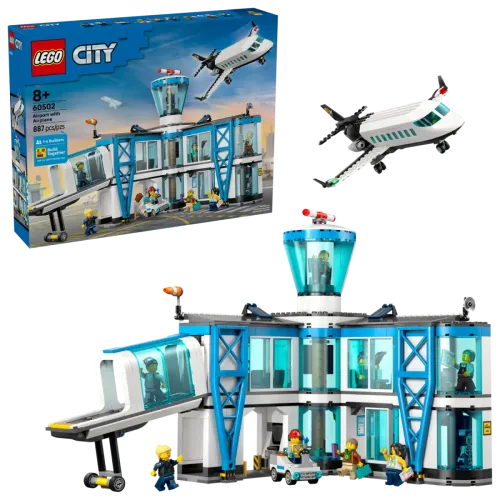 60502 City Airport with Airplane - 1