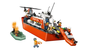 60504 City Coast Guard Rescue Boat & Helicopter - 5