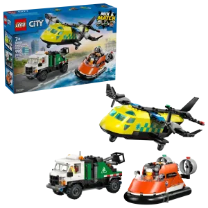 60505 City Airplane, Service Truck & Hovercraft Remix - 1