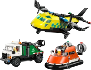 60505 City Airplane, Service Truck & Hovercraft Remix - 4