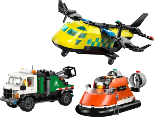 60505 City Airplane, Service Truck & Hovercraft Remix - 4