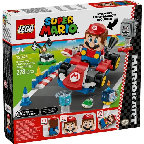 72043 Super Mario Mario Kart# # Interactive LEGO® Mario# & Standard Kart - 2