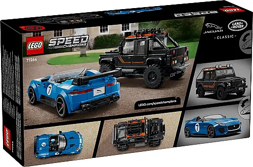 77264 Speed champions Jaguar Project 7 & Land Rover Defender - 3