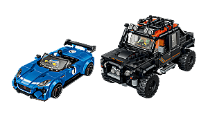 77264 Speed champions Jaguar Project 7 & Land Rover Defender - 6