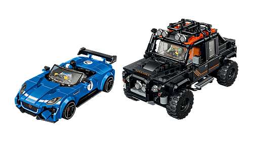 77264 Speed champions Jaguar Project 7 & Land Rover Defender - 6