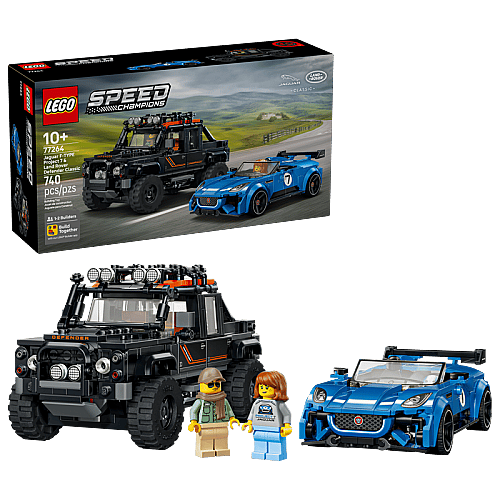 77264 Speed champions Jaguar Project 7 & Land Rover Defender - 1