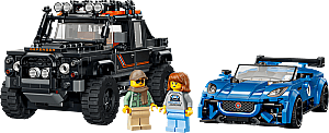 77264 Speed champions Jaguar Project 7 & Land Rover Defender - 4
