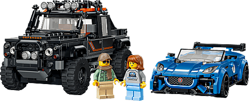 77264 Speed champions Jaguar Project 7 & Land Rover Defender - 4