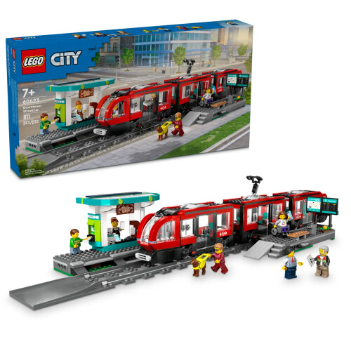 60423 City Downtown Streetcar and Station - LEGO®