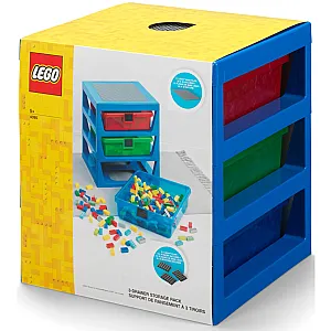 40950002 LEGO 3-Drawer Storage Rack System Blue 1Pcs - 1