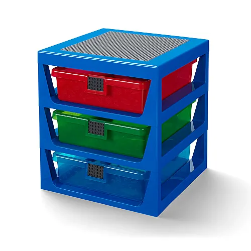 40950002 LEGO 3-Drawer Storage Rack System Blue 1Pcs - 2