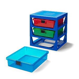 40950002 LEGO 3-Drawer Storage Rack System Blue 1Pcs - 3