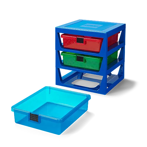 40950002 LEGO 3-Drawer Storage Rack System Blue 1Pcs - 3