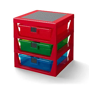40950001 LEGO 3-Drawer Storage Rack System Red 1 Pcs - 2