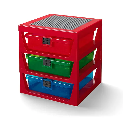 40950001 LEGO 3-Drawer Storage Rack System Red 1 Pcs - 2