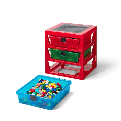 40950001 LEGO 3-Drawer Storage Rack System Red 1 Pcs - 3