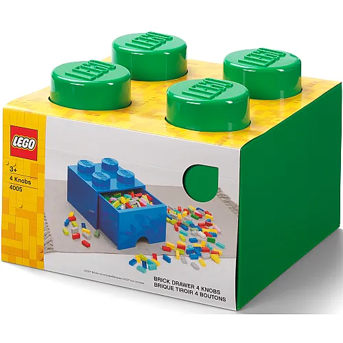 40051734 LEGO Brick Drawer 4 Dark Green - 1