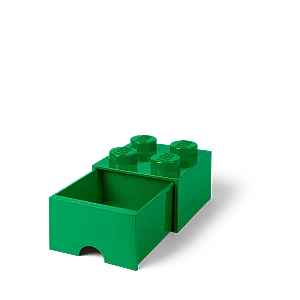 40051734 LEGO Brick Drawer 4 Dark Green - 3