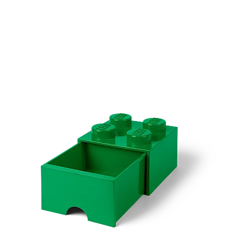 40051734 LEGO Brick Drawer 4 Dark Green - 3